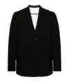Jil Sander Blazer Jacket 1 Crafted With Black Fine Wool Gabardine In Black