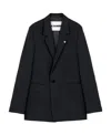 Jil Sander Tailored Black Suit Jacket With Classic Notch Lapel In Black