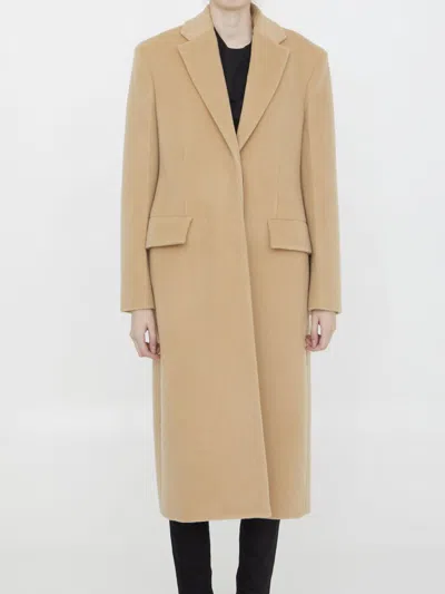 JIL SANDER SINGLE-BREASTED WOOL COAT