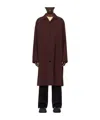 Jil Sander Burgundy Single-breasted Coat In Red