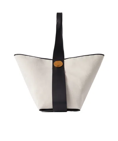 Jil Sander Single-handle Cross-body Bag In White