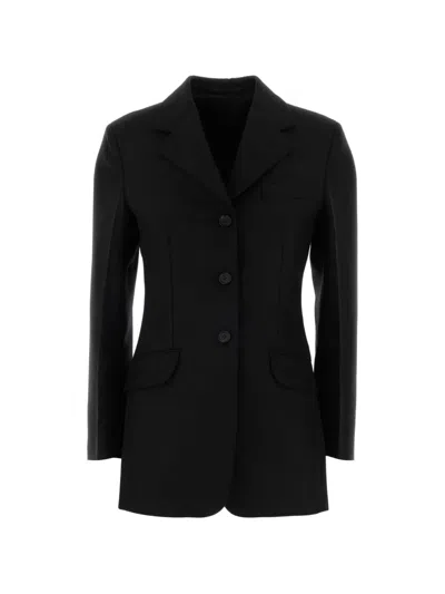 Jil Sander Single-breasted Blazer In Black