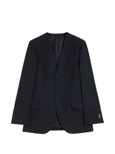Jil Sander Single-breasted Blazer In Blue
