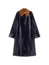 Jil Sander Single-breasted Coat In Blue