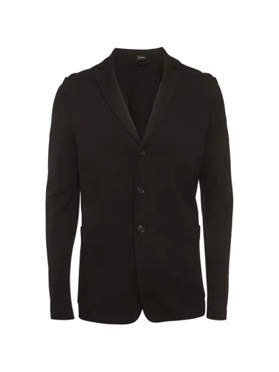 Pre-owned Jil Sander Single-breasted Jersey Blazer In Black