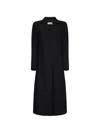 Jil Sander Single-breasted Lapel-collar Coat In Black