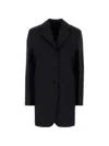 Jil Sander Single-breasted Notched-lapels Coat In Black