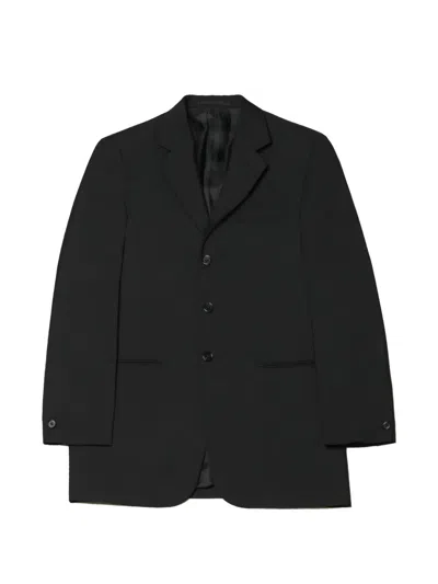 Jil Sander Single-breasted Notched-lapels Jacket In Black