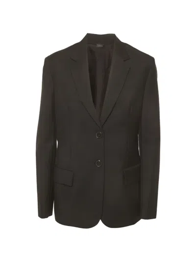 Pre-owned Jil Sander Single-breasted Notch-lapel Blazer In Black