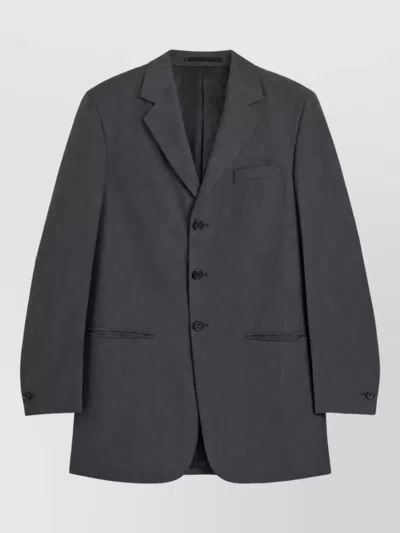 Jil Sander Single-breasted Suit Jacket In Black