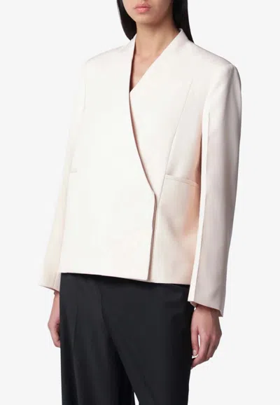 Jil Sander Single-breasted Wool Blazer In Multi