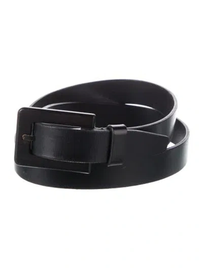 Pre-owned Jil Sander Skinny Leather Waist Belt In Black