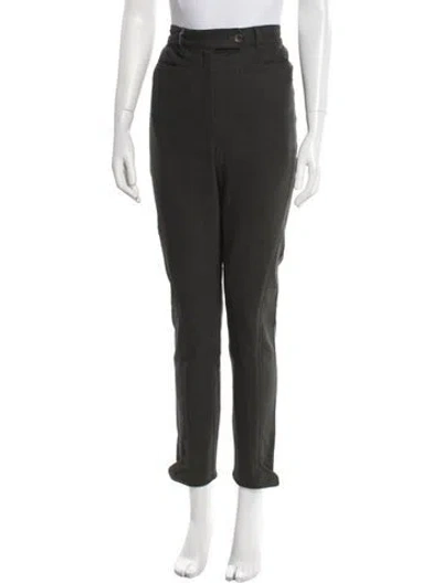 Pre-owned Jil Sander Skinny Leg Pants In Green