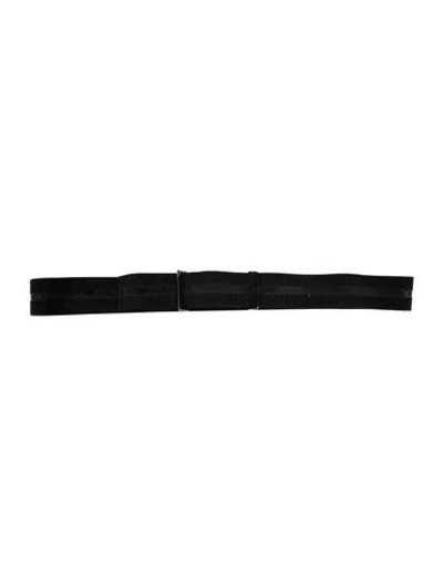 Pre-owned Jil Sander Skinny Waist Belt In Black