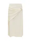Jil Sander Skirt In Beige
