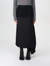 Jil Sander Black Wool Skirt In Schwarz