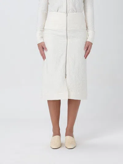 JIL SANDER SKIRT JIL SANDER WOMAN COLOR YELLOW CREAM,407765090
