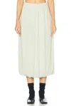 Jil Sander Skirt In Lemon Green
