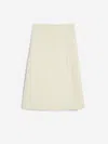 Jil Sander Wrap Midi Skirt In Neutral