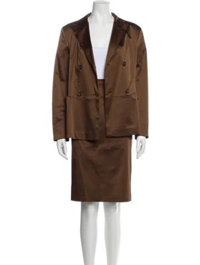 Pre-owned Jil Sander Skirt Suit In Brown