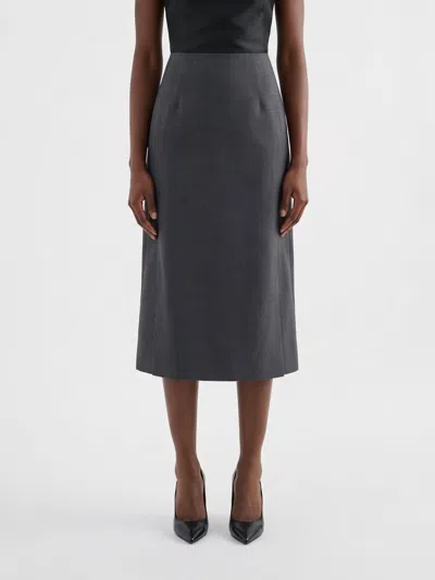 Jil Sander Skirt Woman In Gray