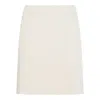 Jil Sander Ribbed Texture Elastic Waistband Skirts In Neutral