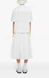 Jil Sander Voluminous Basque Skirt Optic White
