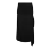 Jil Sander Black Wool Skirt In Black