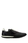 Jil Sander Black Leather Sneakers In Black