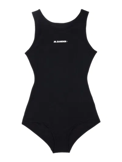 Jil Sander Sleek Mini Costume Swimsuit In Black