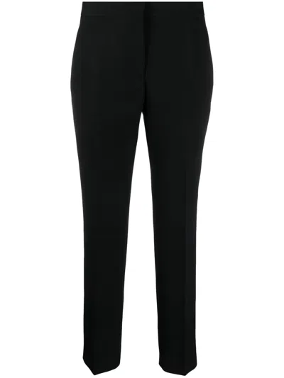 Jil Sander Sleek Tailored Formal Trousers In Smooth Wool Fabric In Black