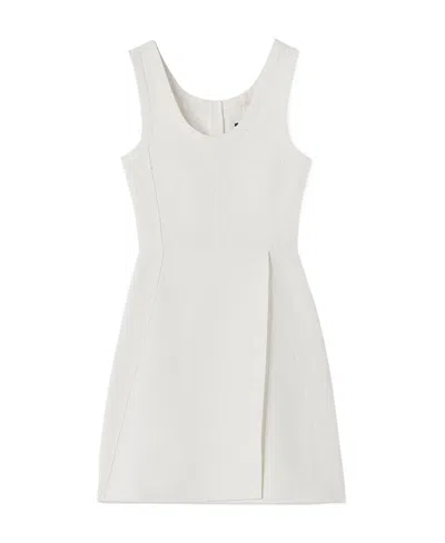 Jil Sander Sleeveless A-line Dress In White