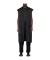 Jil Sander Sleeveless Belted Trench Coat In Black