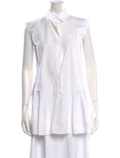 Pre-owned Jil Sander Sleeveless Blouse In Neutral