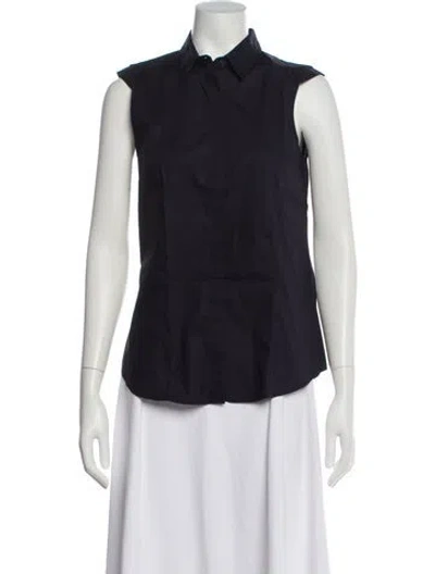 Pre-owned Jil Sander Sleeveless Blouse W/ Tags In Black