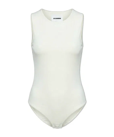 Jil Sander Sleeveless Bodysuit In White