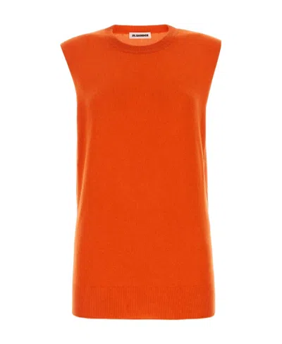 JIL SANDER JIL SANDER SLEEVELESS KNITTED VEST