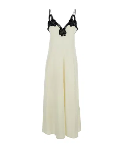 Jil Sander Sleeveless Dress In White