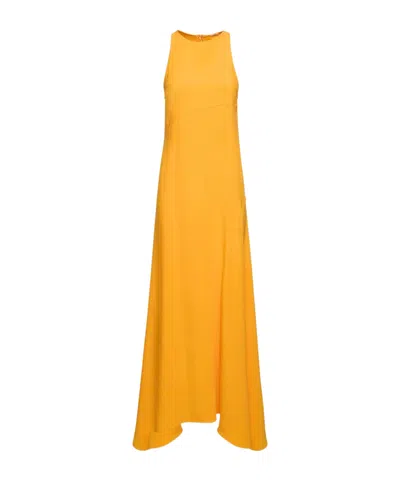 Jil Sander Sleeveless Long Dress In Yellow