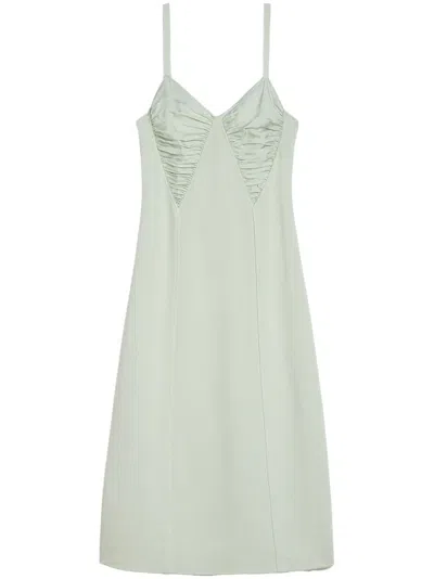 Jil Sander Sleeveless Midi Dress In Green