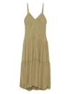 Jil Sander Sleeveless Midi Dress In Green