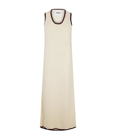 Jil Sander Sleeveless Mid-length Dress In Neutral