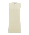 Jil Sander Sleeveless Round Neck A-line Dress In Nude