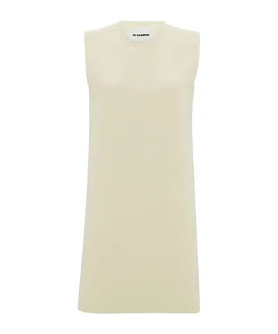 JIL SANDER JIL SANDER CREWNECK SLEEVELESS SHIFT DRESS