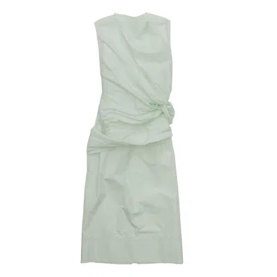 Jil Sander Midikleid Mit Knotendetail In Green