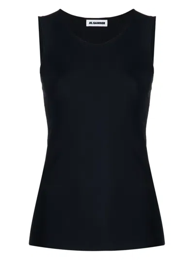 Jil Sander Tank Top In Black