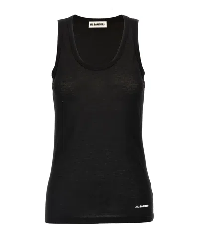 JIL SANDER SCOOP-NECK TANK TOP