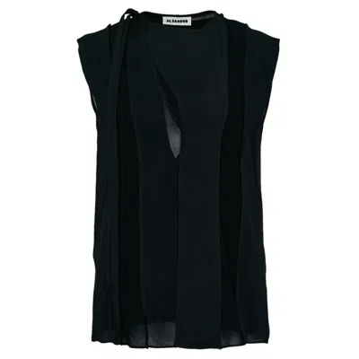 Jil Sander Sleeveless Top In Black