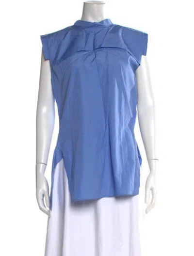 Pre-owned Jil Sander Sleeveless Top In Blue