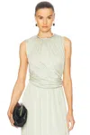 Jil Sander Sleeveless Top In Lemon Green